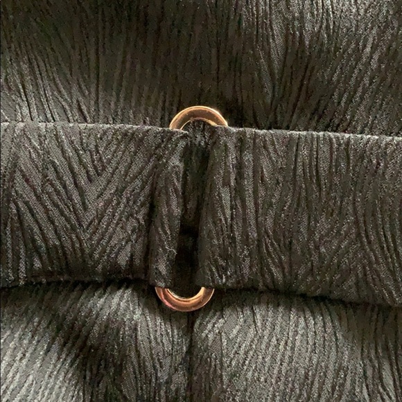 MAX & CLEO size 4 belted short sleeve black dress in excellent condition - Picture 4 of 6